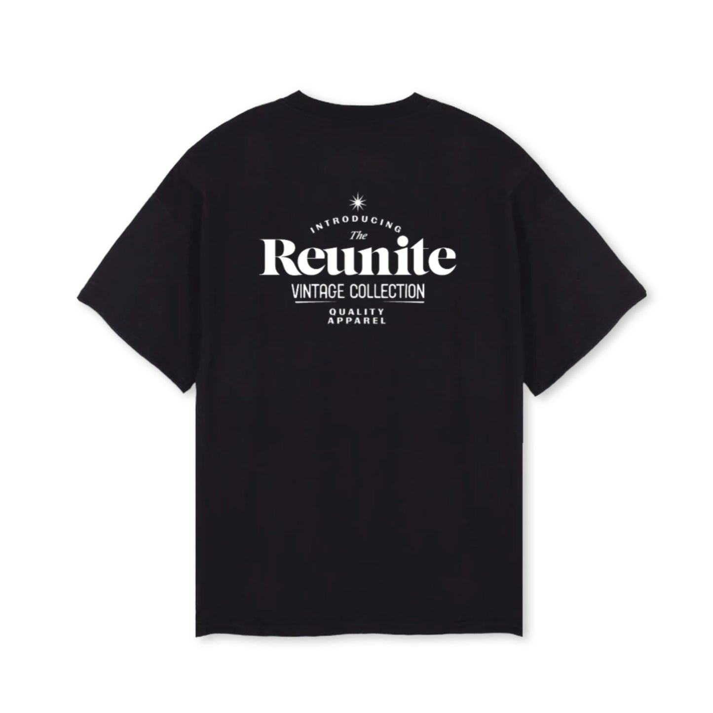 REUNITE VINTAGE T-SHIRT IN BLACK