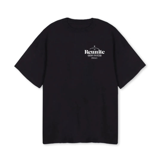 REUNITE VINTAGE T-SHIRT IN BLACK