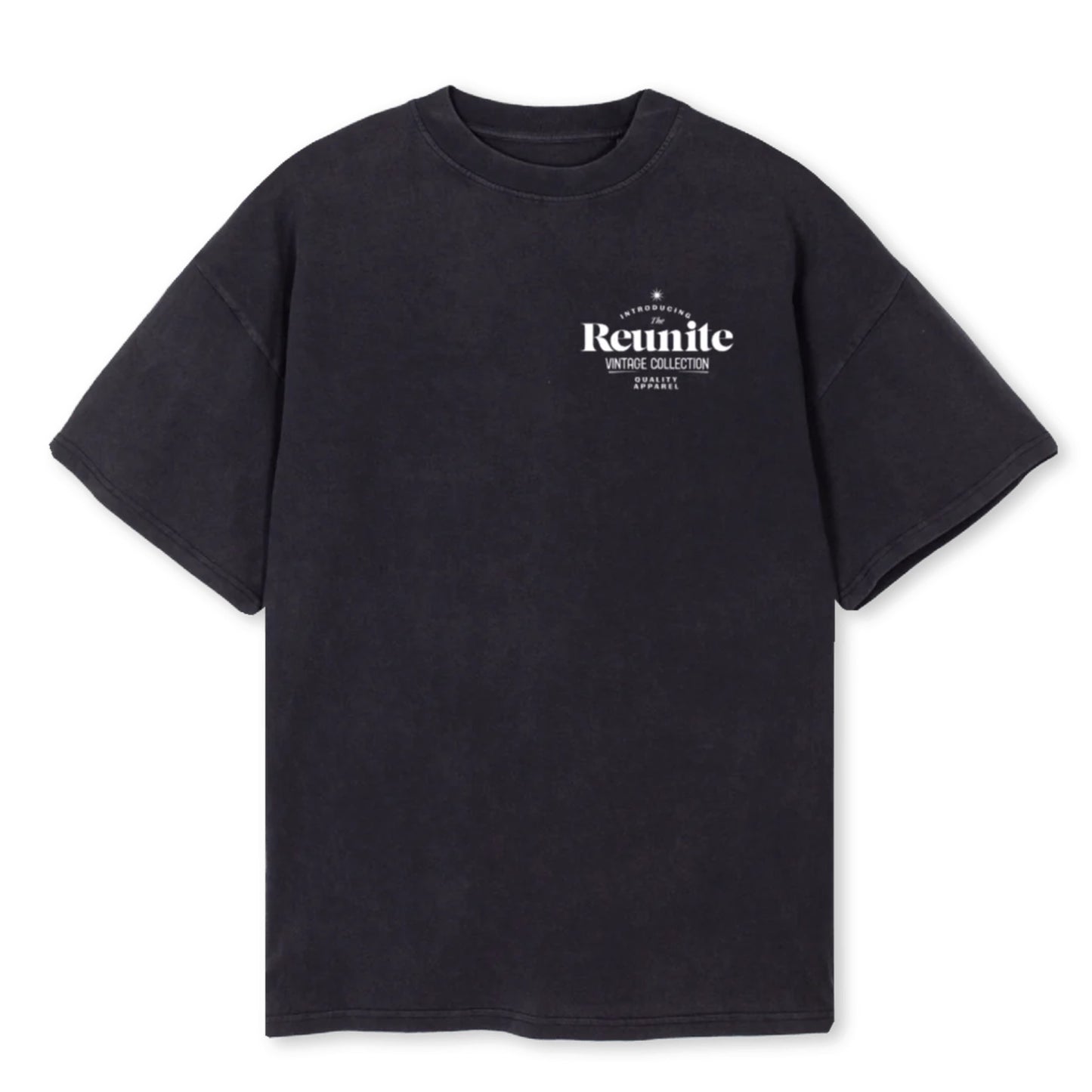 REUNITE VINTAGE T-SHIRT IN WASHED BLACK