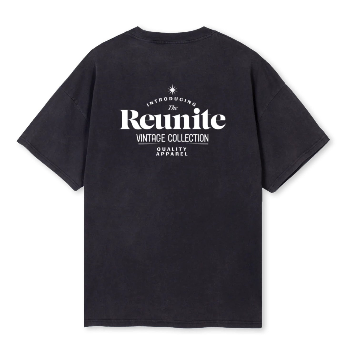 REUNITE VINTAGE T-SHIRT IN WASHED BLACK