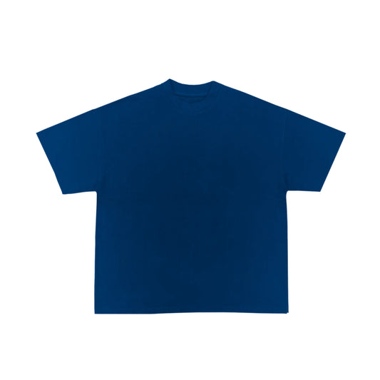 REUNITE LUXURY BLANK T-SHIRT IN BLUE