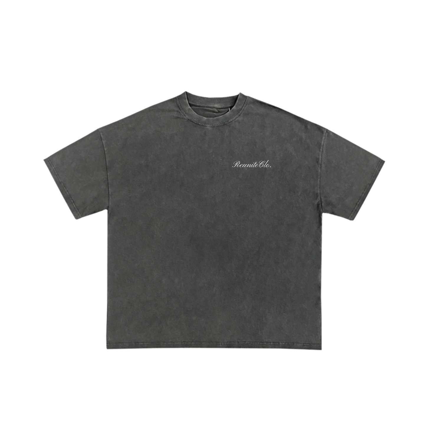 REUNITE CLO T-SHIRT IN WASHED BLACK